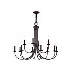 Livex Lighting 42680-07 12-Lights 720W Bronze Chandelier