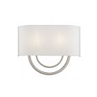 Livex Lighting 42893-91 2-Lights 80W Brushed Nickel Wall Sconce