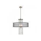 Livex Lighting 43205-91 Vista 4-Lights 240W Brushed Nickel Pendant