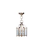 Livex Lighting 4403-01 Livingston 3-Lights 180W Antique Brass Convertible Semi-Flush Mount or Pendant
