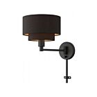 Livex Lighting Sentosa 45080-04 60W 1-Light Black Wall Sconce