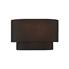Livex Lighting Sentosa 45082-04 80W 2-Lights Black Wall Sconce