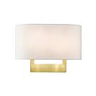 Livex Lighting ADA 45221-12 80W 2-Lights Satin Brass Wall Sconce