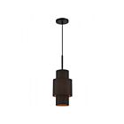 Livex Lighting 45612-04 Sentosa 1-Light 40W Black Pendant