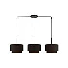 Livex Lighting 45617-04 Sentosa 3-Lights 180W Black Chandelier