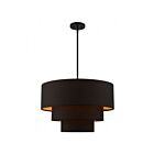 Livex Lighting 45619-04 Sentosa 4-Lights 240W Black Pendant