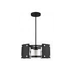 Livex Lighting 45994-04 Barcelona 6-Lights 350W Black with Brushed Nickel Accents Pendant