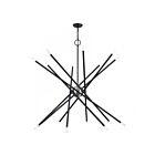 Livex Lighting 46758-04 16-Lights 640W Black Chandelier