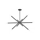 Livex Lighting 46777-76 10-Lights 600W Scandinavian Gray and Brushed Nickel Chandelier