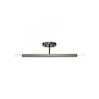 Livex Lighting Monaco 46842-46 2-Lights 120W Black Chrome Semi Flush Mount