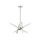 Livex Lighting 46847-46 Monaco 8-Lights 480W Black Chrome Chandelier