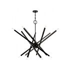 Livex Lighting 46864-12 Helsinki 14-Lights 840W Satin Brass with Bronze Accents Chandelier