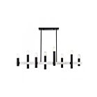 Livex Lighting 46868-04 8-Lights 480W Black and Brushed Nickel Chandelier