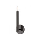 Livex Lighting Monaco 46980-46 60W 1-Light Black Chrome Wall Sconce