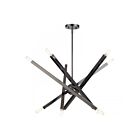 Livex Lighting 46986-46 10-Lights 600W Black Chrome Chandelier