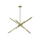 Livex Lighting 46987-01 Monaco 8-Lights 480W Antique Brass Chandelier