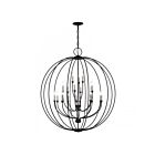 Livex Lighting 46991-04 19-Lights 760W Black and Brushed Nickel Chandelier