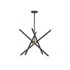 Livex Lighting 47005-07 8-Lights 480W Bronze and Antique Brass Chandelier