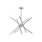 Livex Lighting 47006-52 10-Lights 600W Polished Chrome and Polished Brass Chandelier