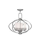 Livex Lighting 4724-91 Westfield 4-Lights 240W Brushed Nickel Chandelier