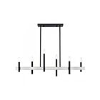 Livex Lighting 49336-04 6-Lights 360W Black and Brushed Nickel Chandelier