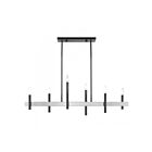 Livex Lighting 49336-46 6-Lights 360W Black Chrome and Brushed Nickel Chandelier