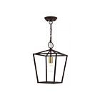 Livex Lighting 49432-07 Devonshire 1-Light 100W Bronze Convertible Semi Flush Mount or Pendant