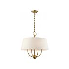 Livex Lighting 49444-01 Cartwright 4-Lights 240W Antique Brass Pendant