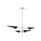 Livex Lighting 49494-91 Capistrano 4-Lights 240W Brushed Nickel Pendant