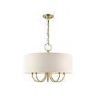 Livex Lighting 49805-01 Blossom 5-Lights 300W Antique Brass Pendant