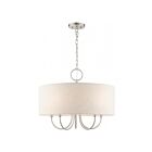 Livex Lighting 49805-91 Blossom 5-Lights 300W Brushed Nickel Pendant