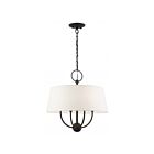 Livex Lighting 49844-04 Ridgecrest 4-Lights 240W Black Pendant