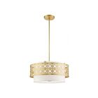 Livex Lighting 49865-33 Calinda 4-Lights 240W Soft Gold Pendant