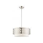 Livex Lighting 49865-91 Calinda 4-Lights 240W Brushed Nickel Pendant