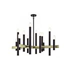 Livex Lighting 49997-07 12-Lights 720W Bronze and Antique Brass Chandelier