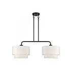 Livex Lighting 50302-07 2-Lights 120W Bronze Chandelier