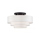 Livex Lighting 50307-07 4-Lights 160W Bronze Semi Flush Mount