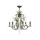 Livex Lighting 51006-71 Serafina 6-Lights 360W Hand Applied Venetian Golden Bronze Chandelier
