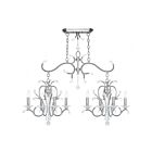 Livex Lighting 51007-91 Serafina 8-Lights 480W Brushed Nickel Chandelier