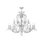 Livex Lighting 51009-91 Serafina 15-Lights 900W Brushed Nickel Chandelier