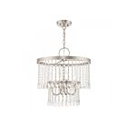 Livex Lighting 51064-91 Elizabeth 4-Lights 240W Brushed Nickel Pendant