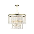 Livex Lighting 51065-01 Elizabeth 5-Lights 300W Antique Brass Pendant