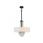 Livex Lighting 51113-92 Carlisle 4-Lights 240W English Bronze Convertible Pendant