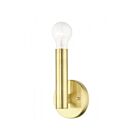 Livex Lighting Copenhagen 51131-12 60W 1-Light Satin Brass Wall Sconce