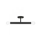 Livex Lighting 51139-04 Copenhagen 2-Lumières 120W Noir Plafonnier Semi Encastré