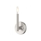 Livex Lighting Copenhagen 51171-91 60W 1-Light Brushed Nickel Wall Sconce