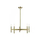 Livex Lighting 51175-01 5-Lights 300W Antique Brass Chandelier