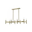 Livex Lighting 51178-01 8-Lights 480W Antique Brass Chandelier