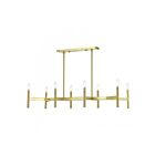 Livex Lighting 51178-12 8-Lights 480W Satin Brass Chandelier
