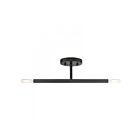 Livex Lighting Copenhagen 51179-04 2-Lights 120W Black Semi Flush Mount